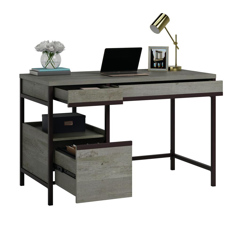 Manhattan Gate Single Ped Desk Moa. Picture 4