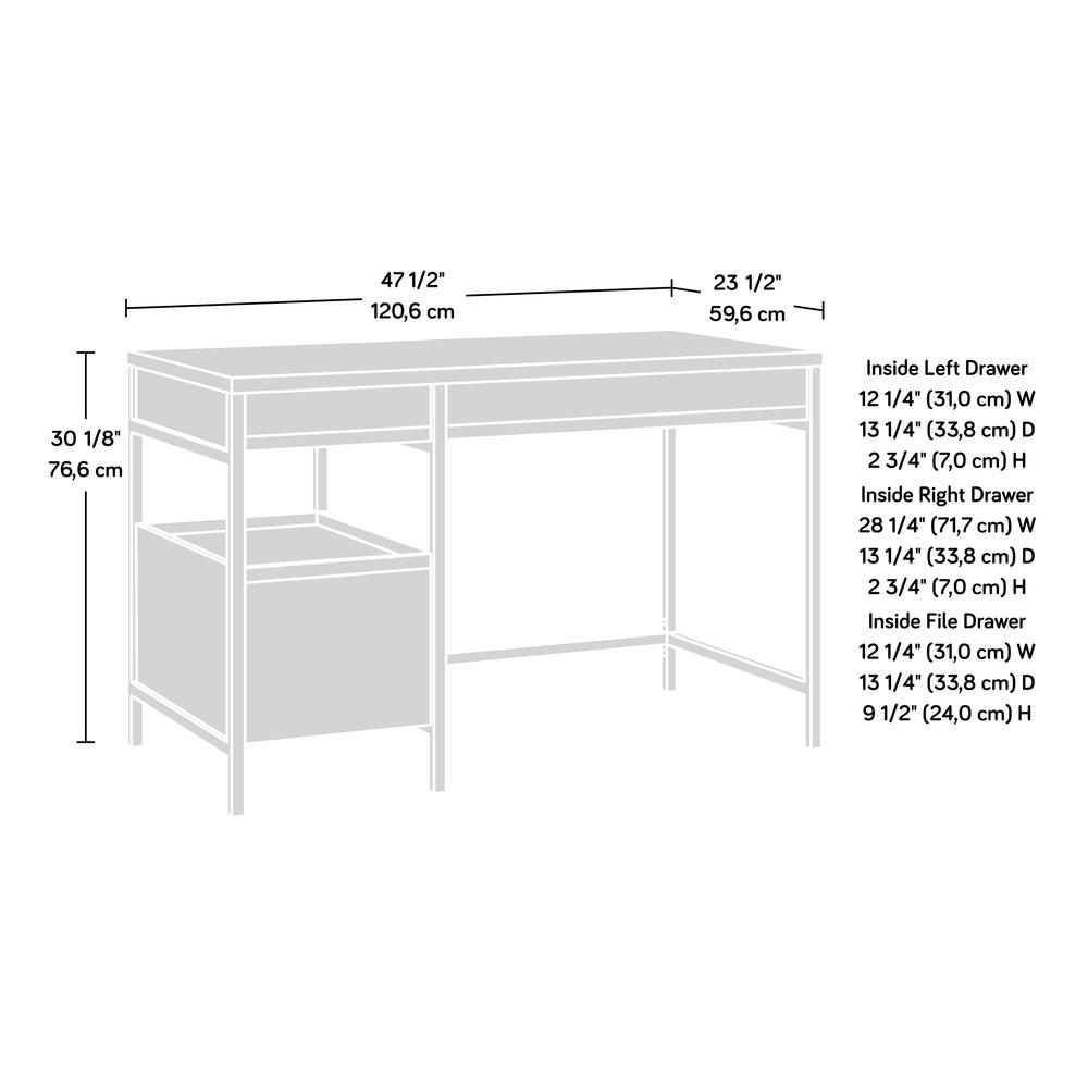 Manhattan Gate Single Ped Desk Moa. Picture 7