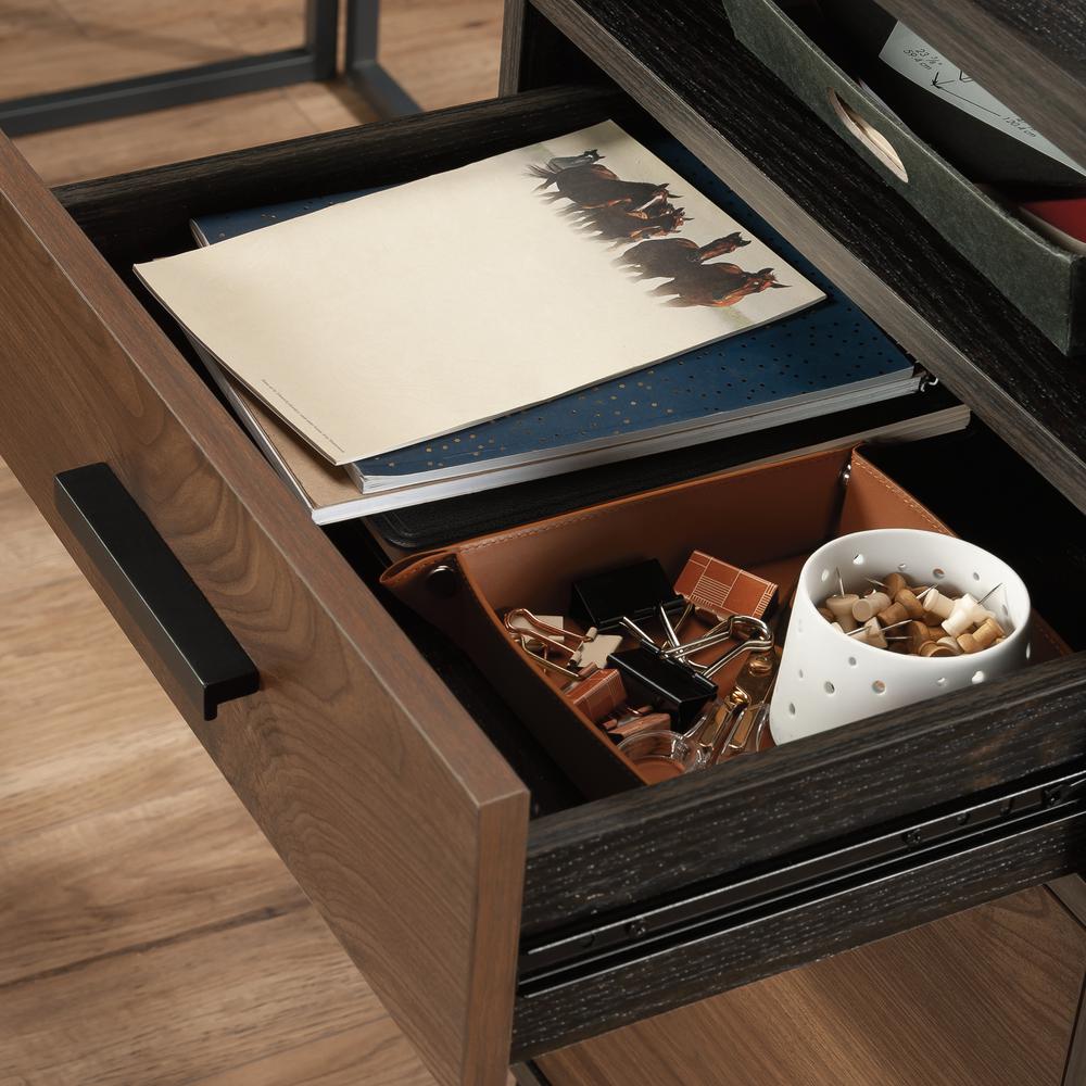 Canton Lane L Desk, Brew Oak finish. Picture 10