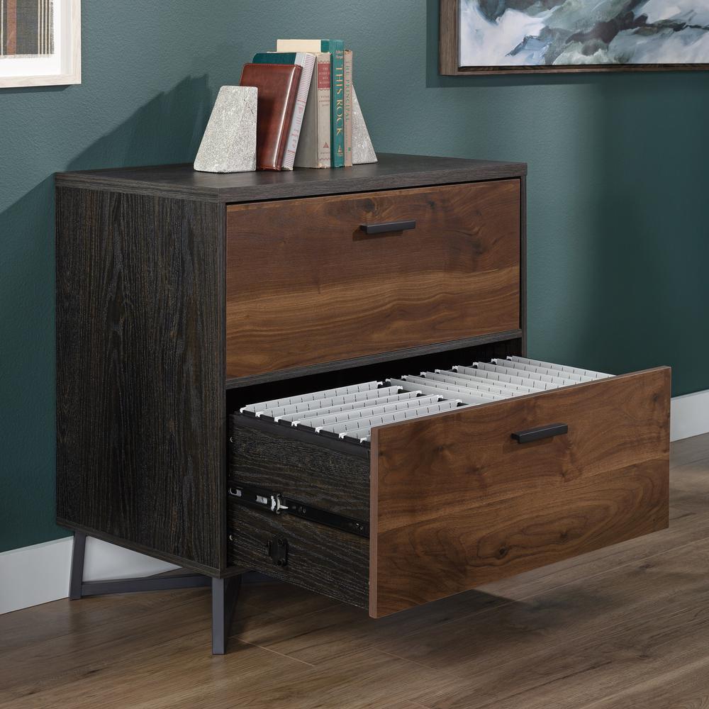 Canton Lane File Cabinet, Brew Oak finish. Picture 12