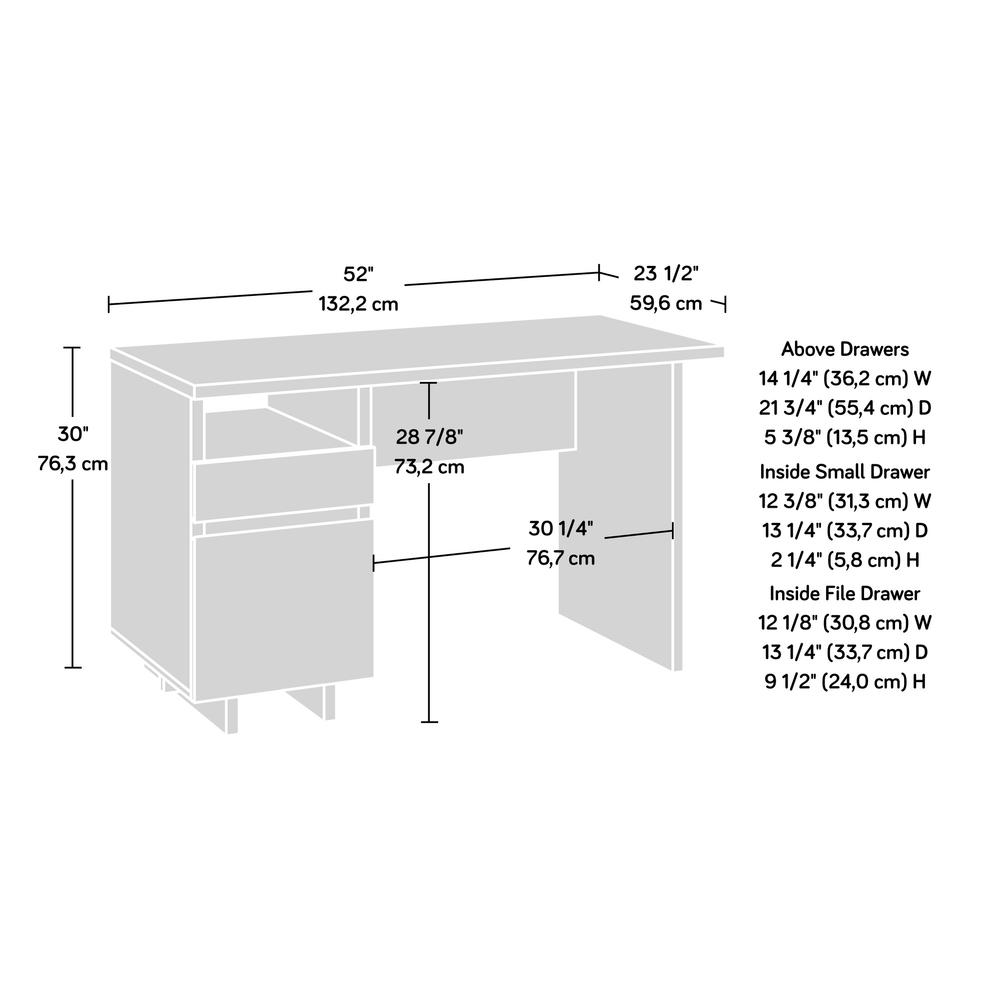 Porto Palma Desk, Haze Acacia finish. Picture 13
