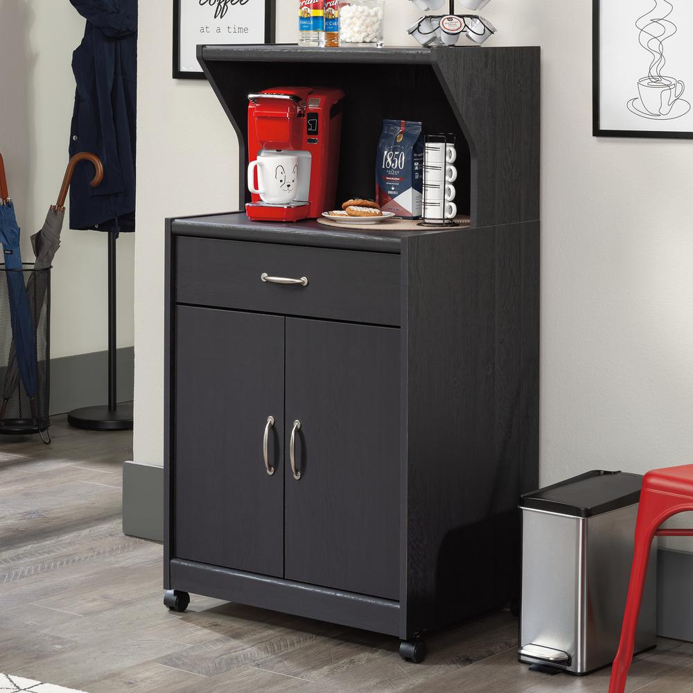 Miscellaneous Storage Kitchen Cart, Raven Oak finish. Picture 3