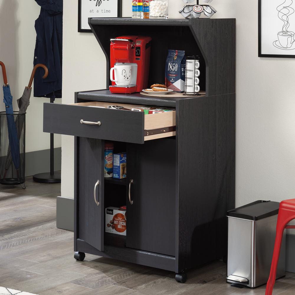 Miscellaneous Storage Kitchen Cart, Raven Oak finish. Picture 11
