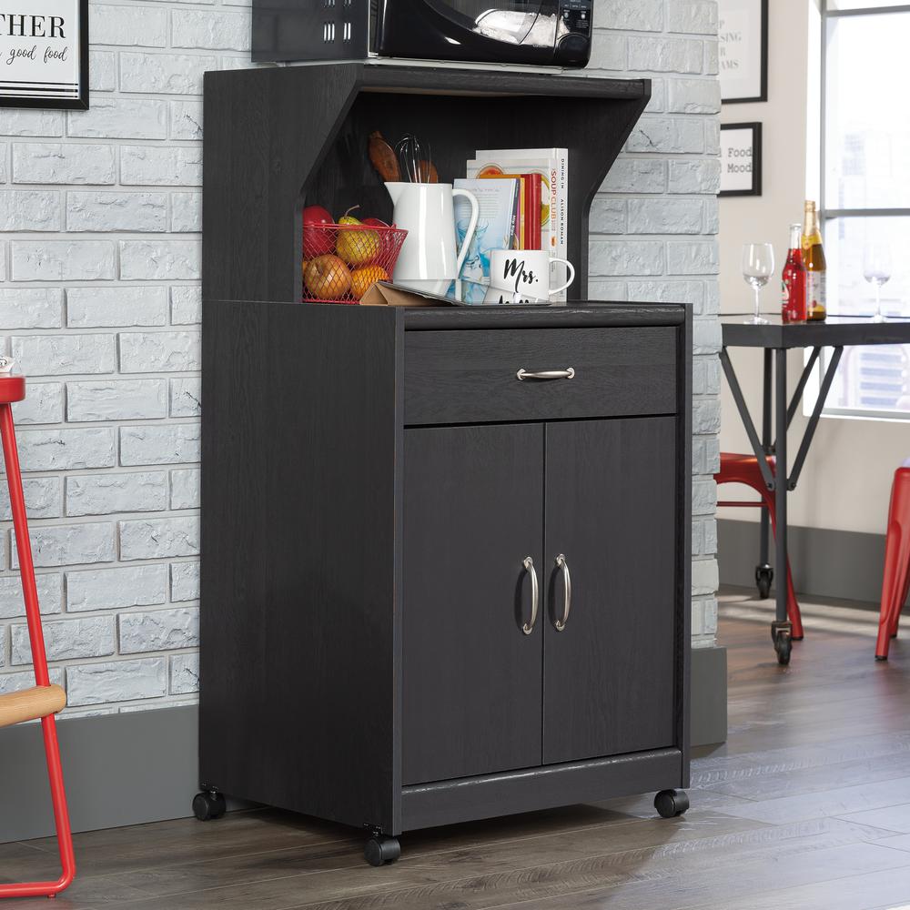 Miscellaneous Storage Kitchen Cart, Raven Oak finish. Picture 13