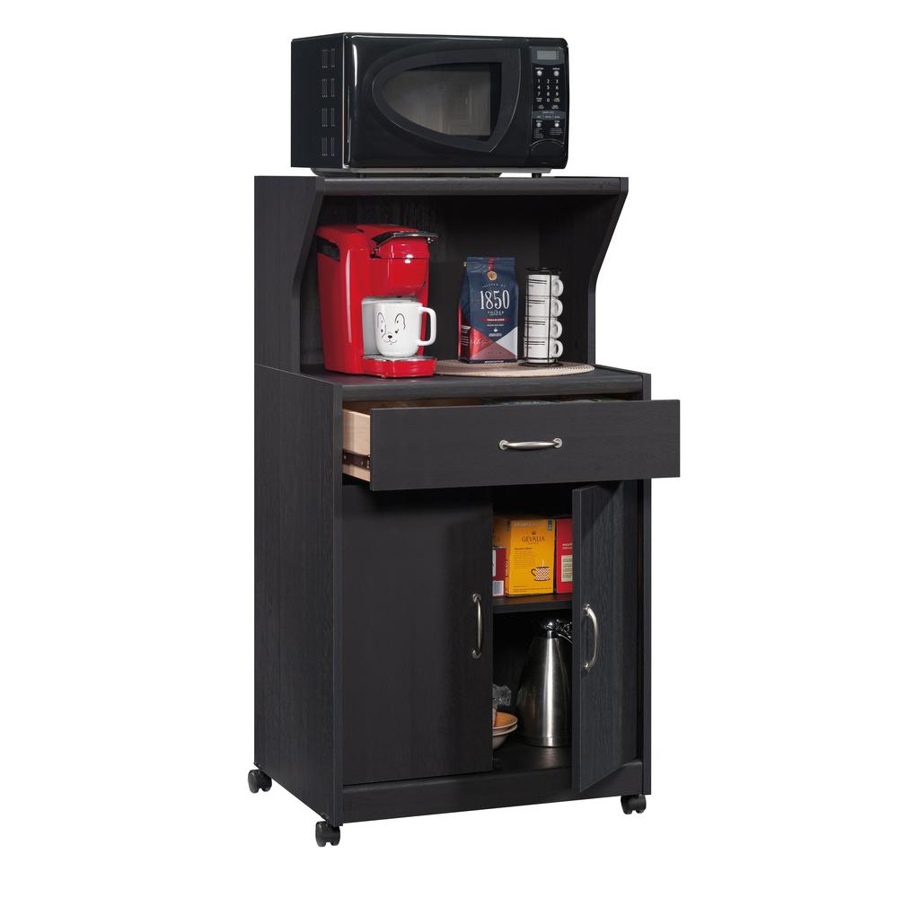 Miscellaneous Storage Kitchen Cart, Raven Oak finish. Picture 1