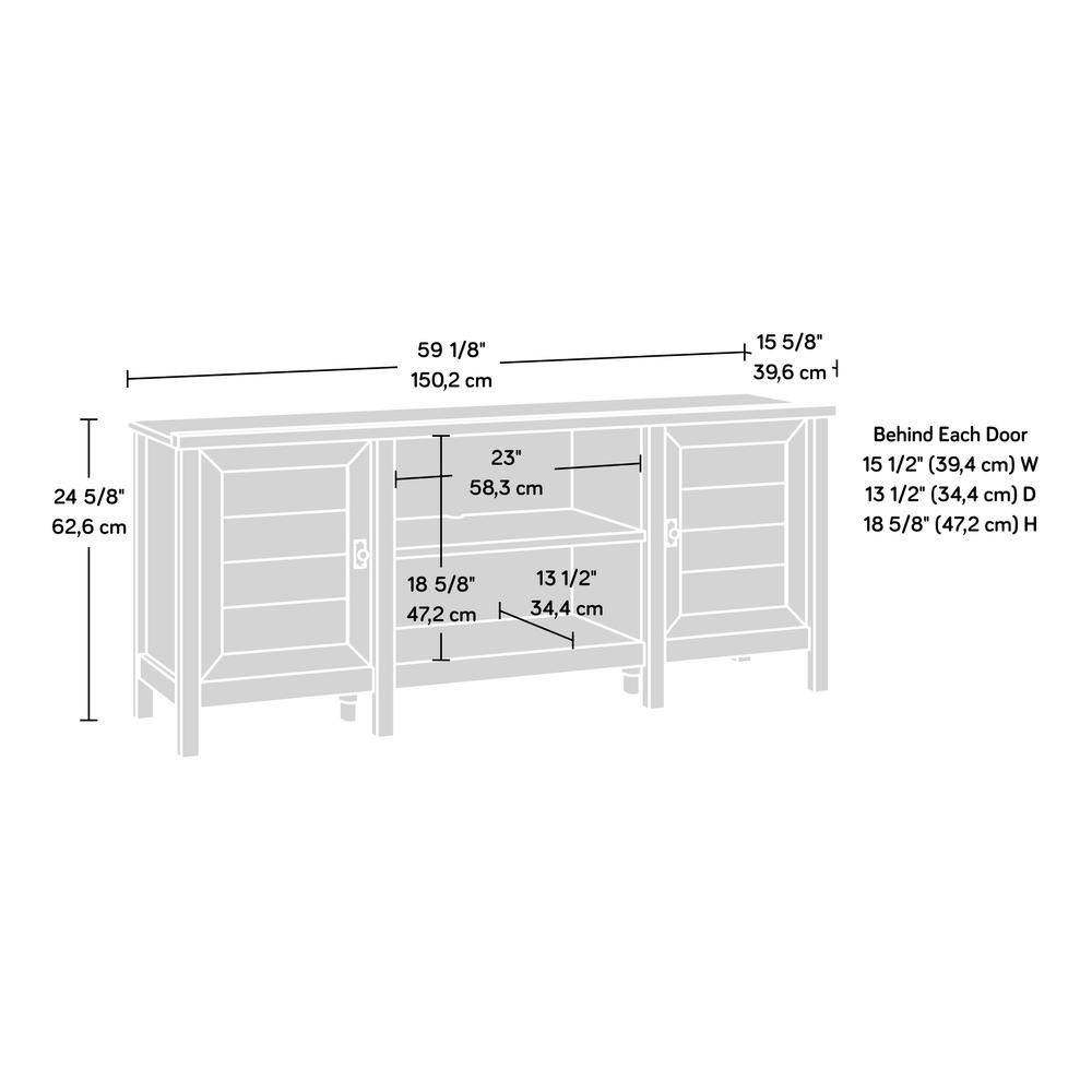 Cottage Road 59" Credenza Ro/Lo Top. Picture 14