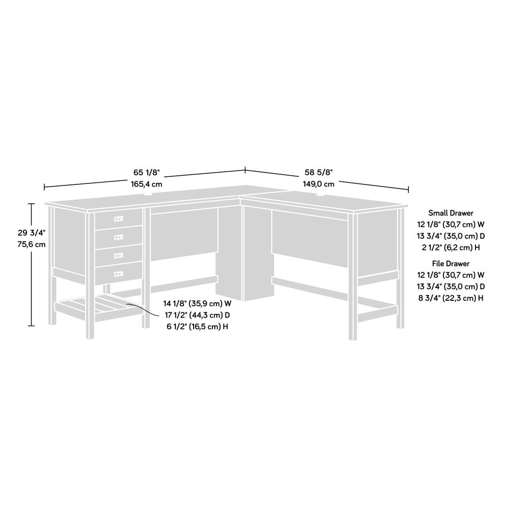 Cottage Road L Desk Ro/Lo Top. Picture 16