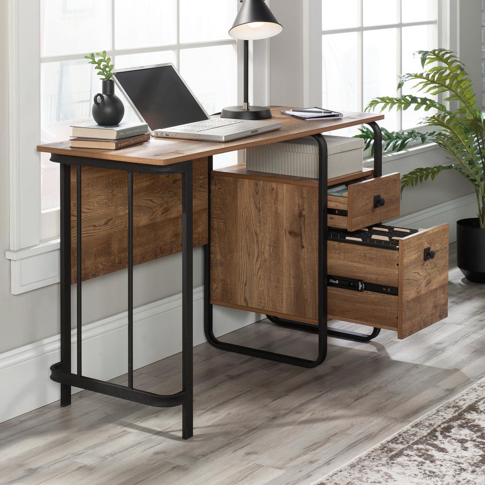 Station House Desk, Etched Oak finish. Picture 13
