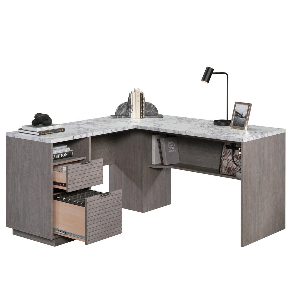 East Rock L Desk, Ashen Oak finish. Picture 2