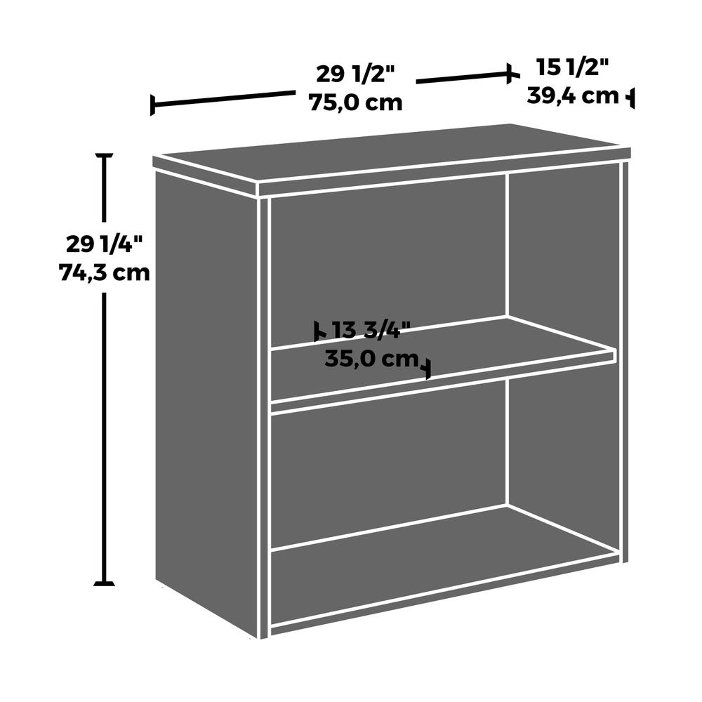 Affirm 2 Shelf Bookcase Classic Cherry. Picture 4