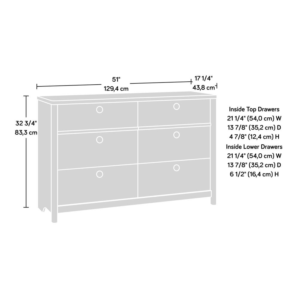 Dover Edge Dresser, Glacier Oak finish. Picture 11