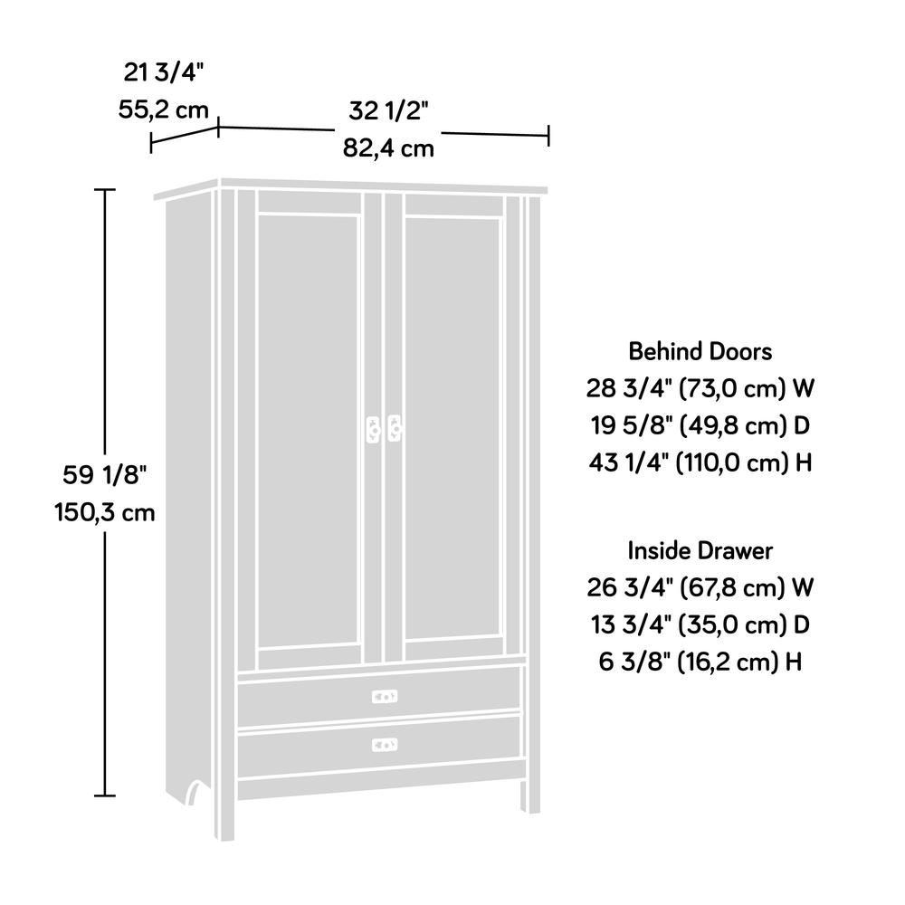 Cottage Road Armoire Raven Oak. Picture 16