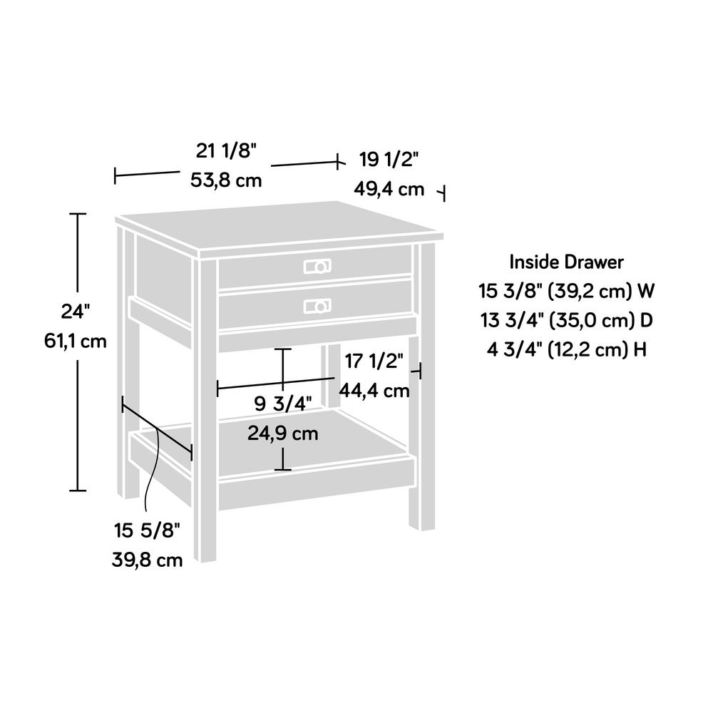 Cottage Road Night Stand Raven Oak 3A. Picture 11
