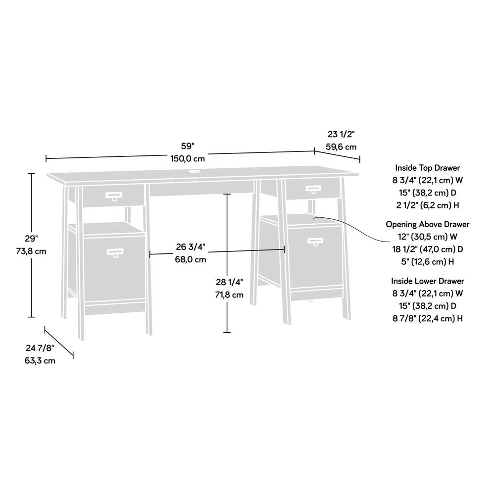 Trestle Executive Trestle Desk. Picture 17