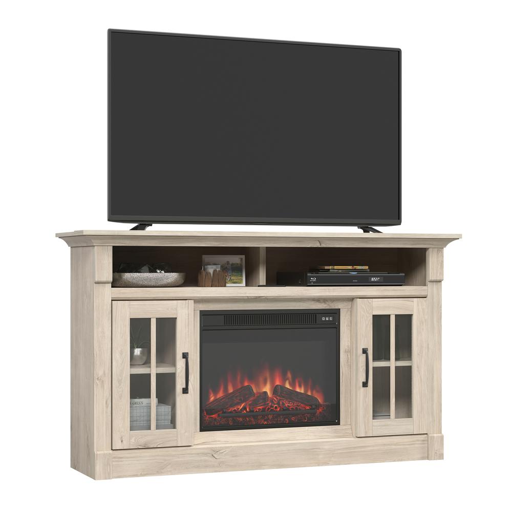 Media Fireplace Chalk Oak. Picture 2