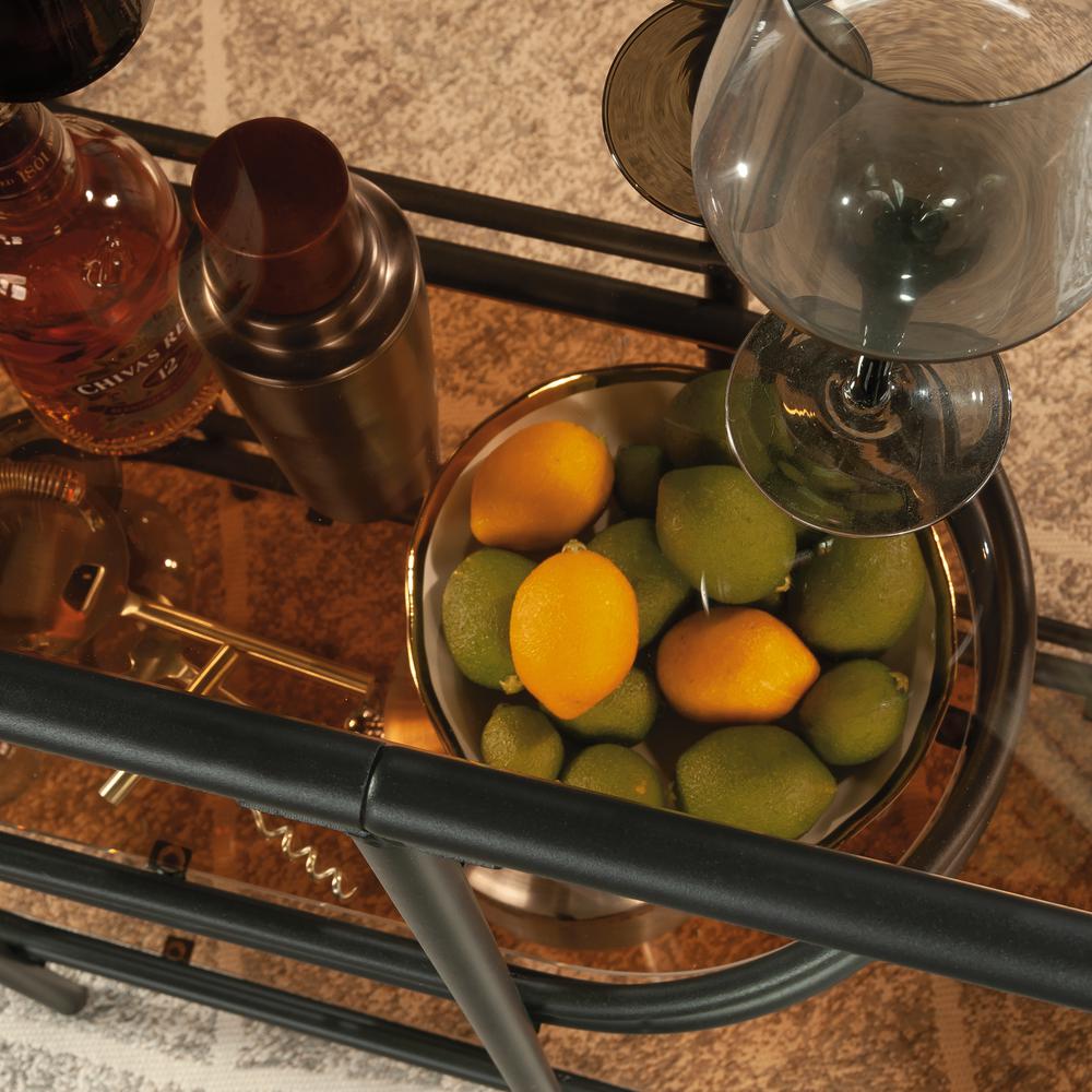 Coral Cape Storage Cart, Black finish. Picture 6