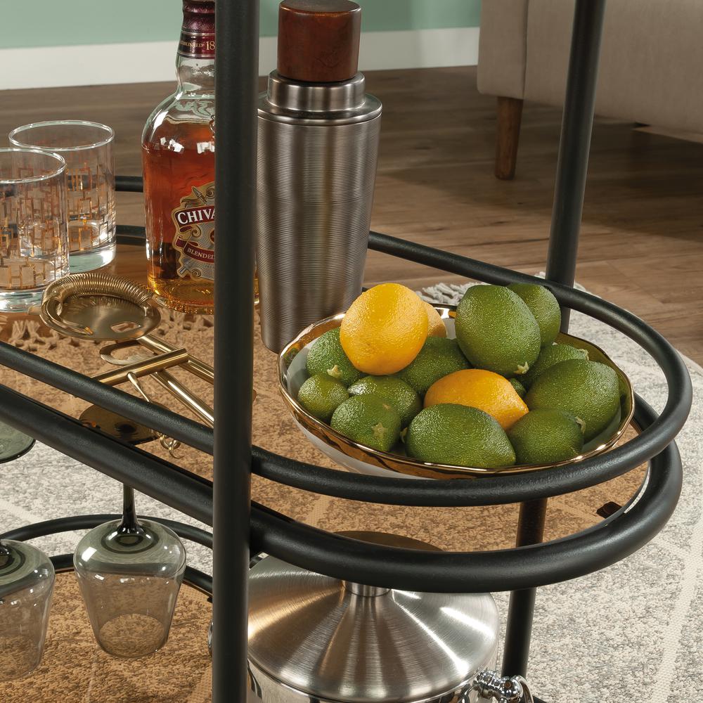 Coral Cape Storage Cart, Black finish. Picture 7