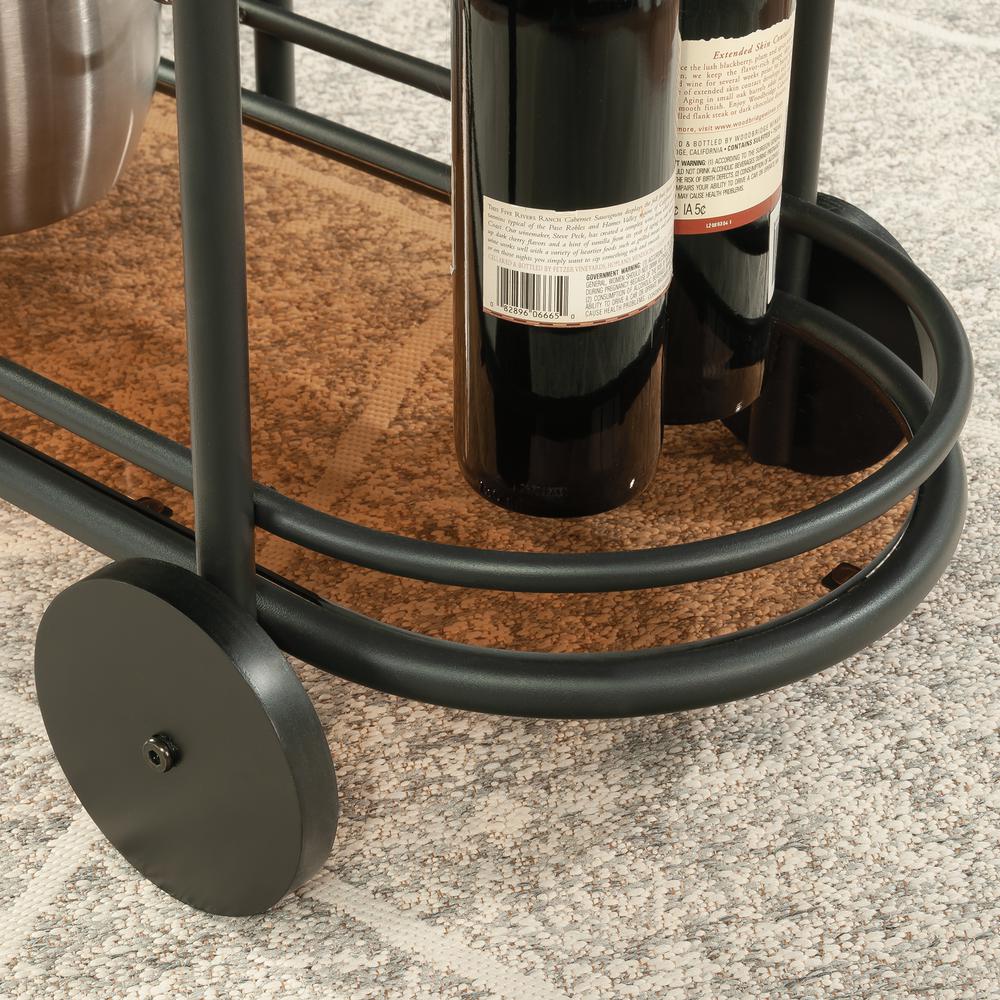 Coral Cape Storage Cart, Black finish. Picture 8