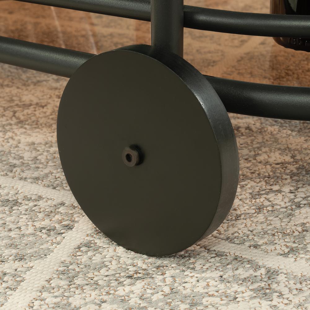 Coral Cape Storage Cart, Black finish. Picture 11