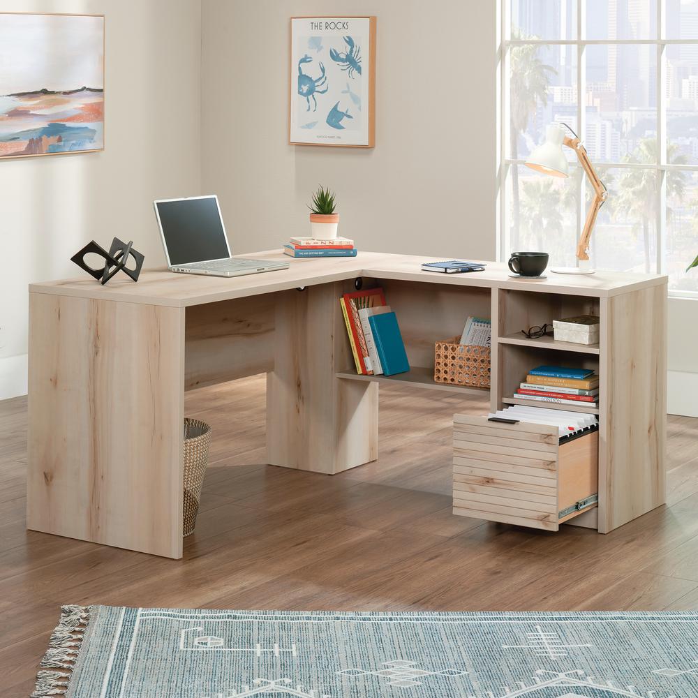 Harvey Park L-Desk Pacific Maple. Picture 13