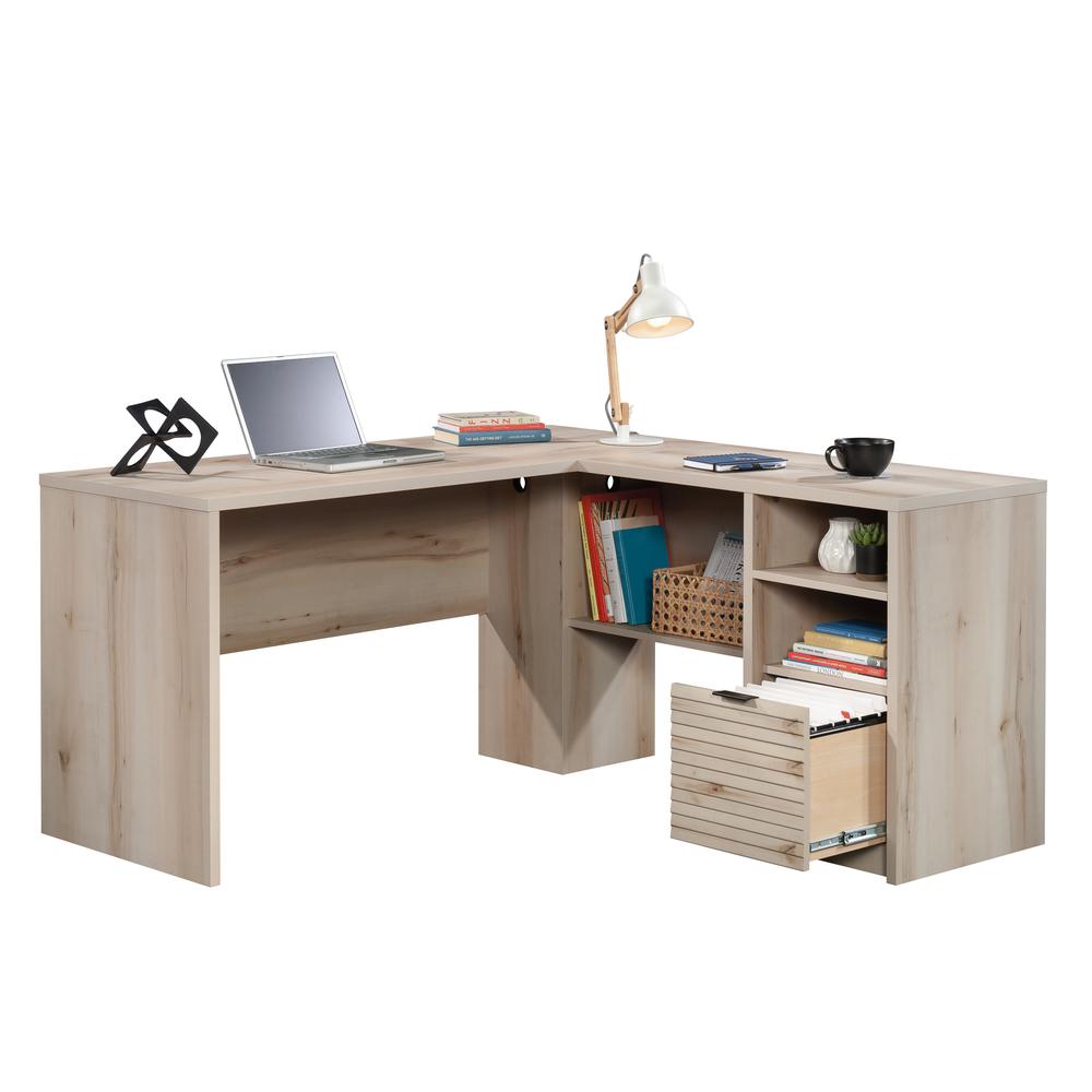 Harvey Park L-Desk Pacific Maple. Picture 2