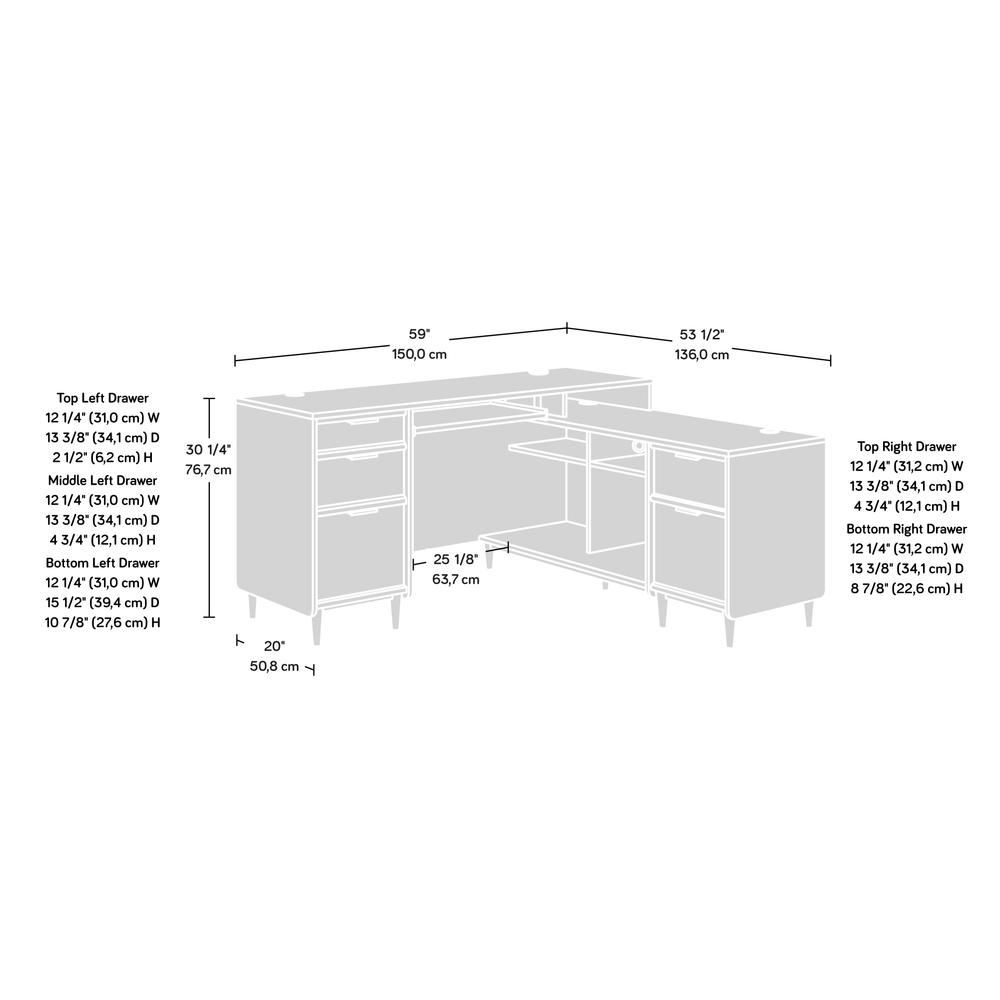 CLIFFORD PLACE L-SHAPED DESK NM A2. Picture 4