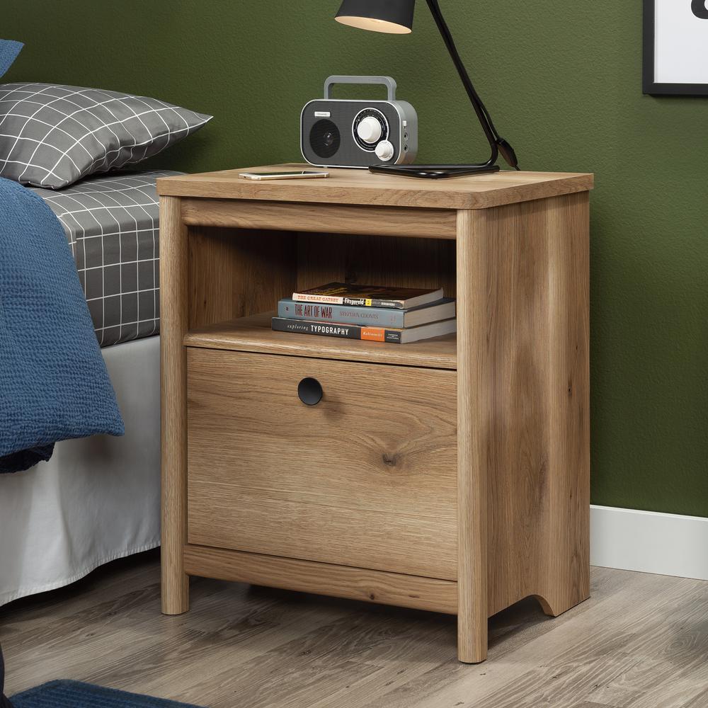 Dover Edge Night Stand, Timber Oak finish. Picture 9