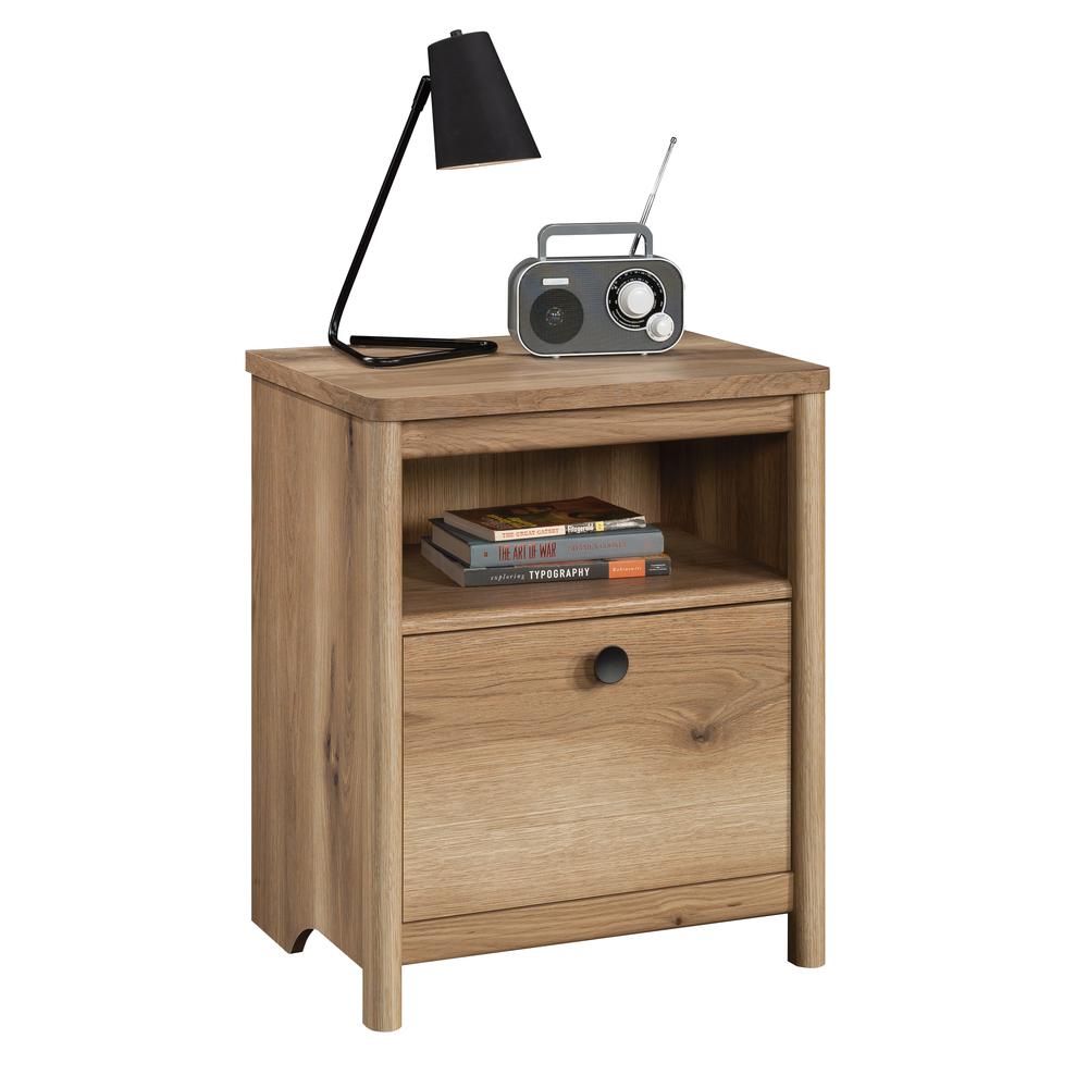 Dover Edge Night Stand, Timber Oak finish. Picture 1