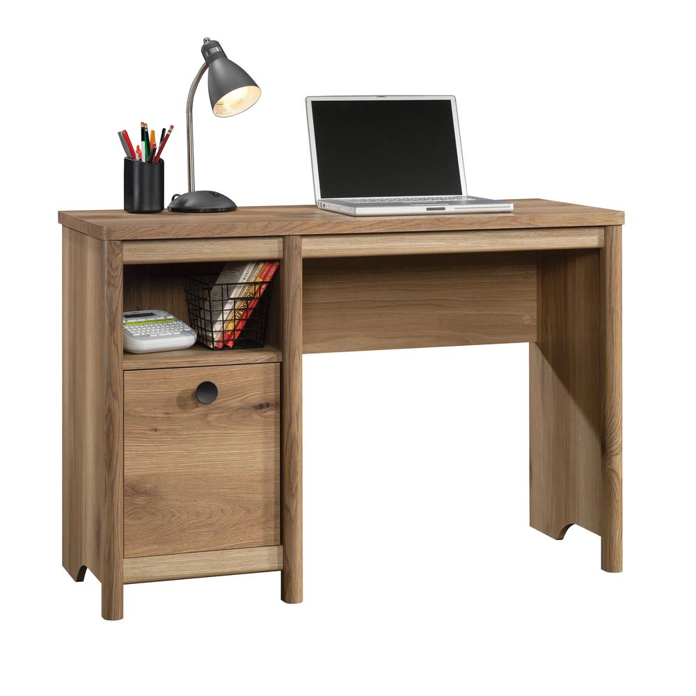Dover Edge Desk, Timber Oak finish. Picture 1