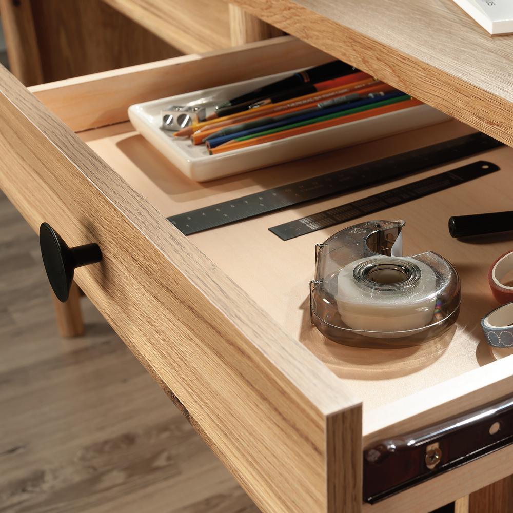 Dover Edge Desk, Timber Oak finish. Picture 8