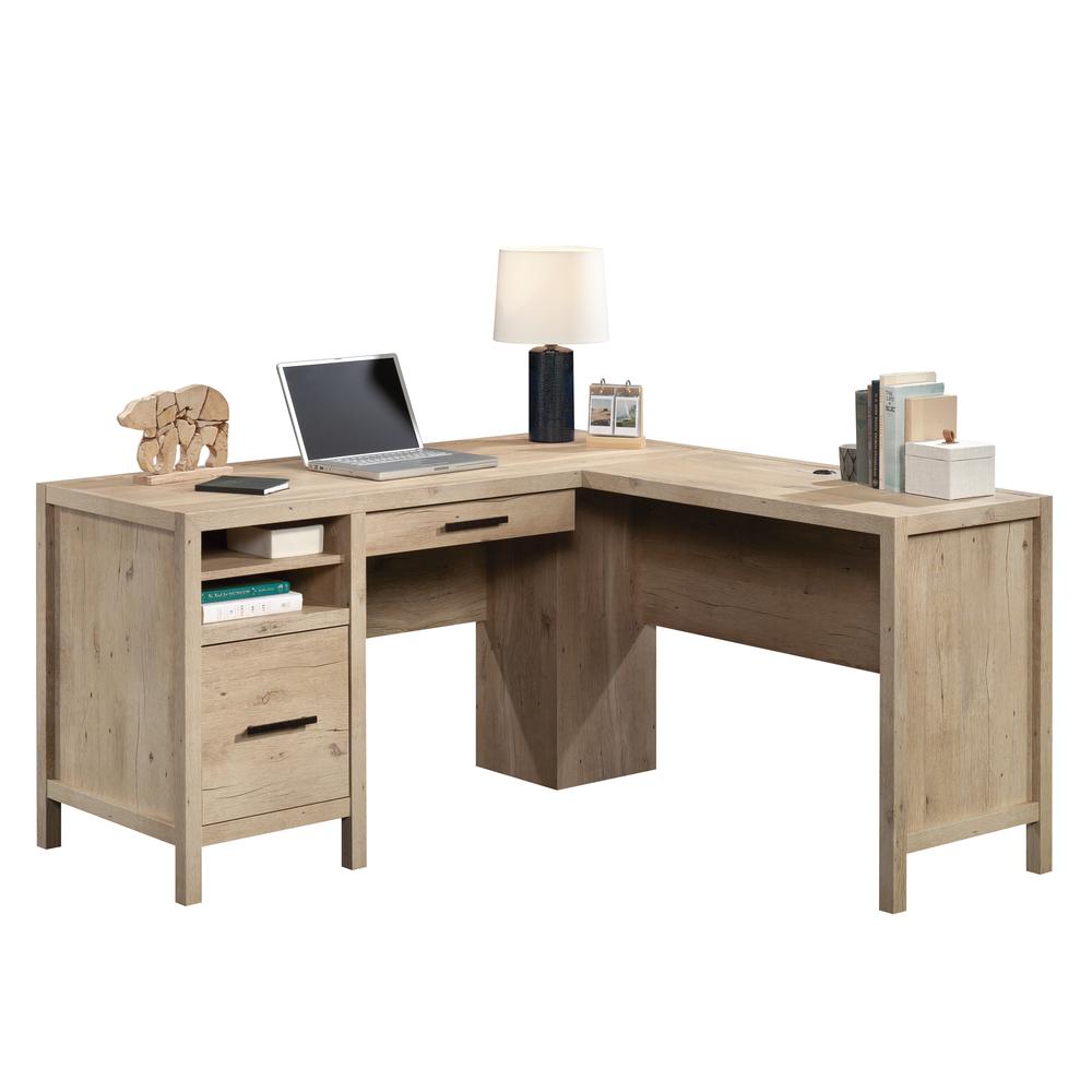 Pacific View L Desk, Prime Oak finish. Picture 13