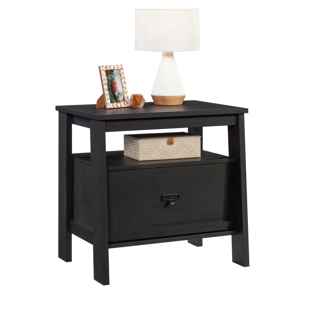 Trestle Night Stand, Raven Oak finish. Picture 12