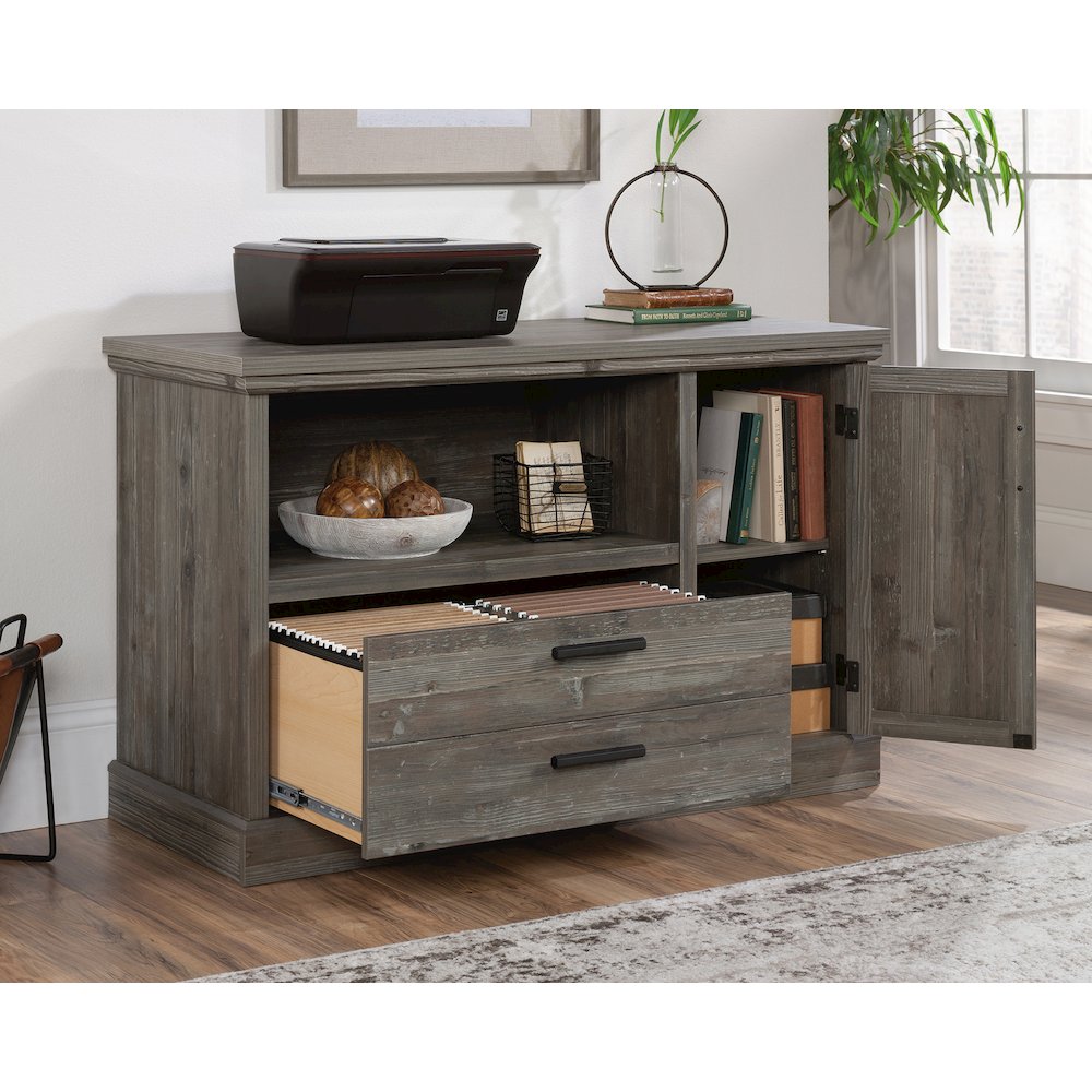 Aspen Post Commercial Office Credenza, Pebble Pine finish. Picture 3