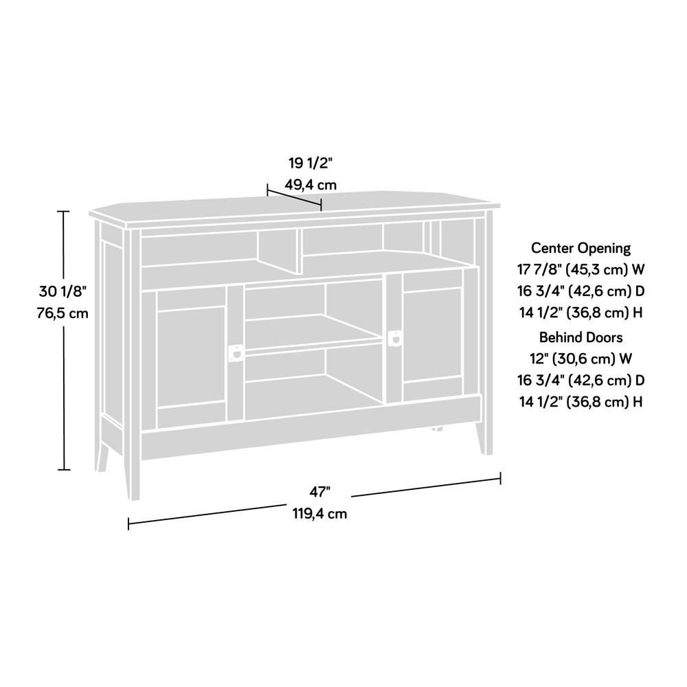 August Hill Entertainment Stand, For TVs up to 50", Mystic Oak finish. Picture 11