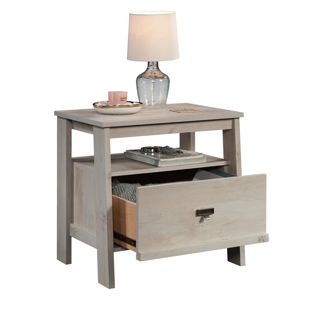 Trestle Night Stand, Chalked Chestnut finish. Picture 1