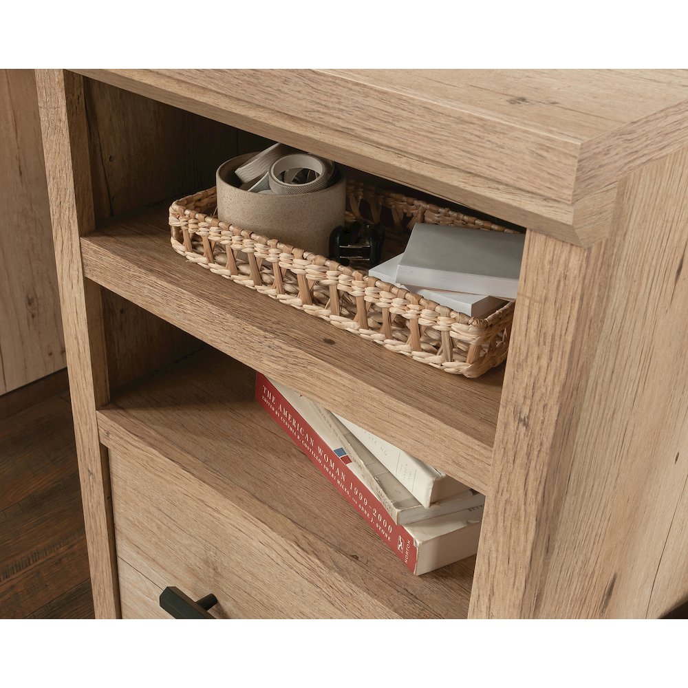 Aspen Post Computer Desk, Prime Oak finish. Picture 6