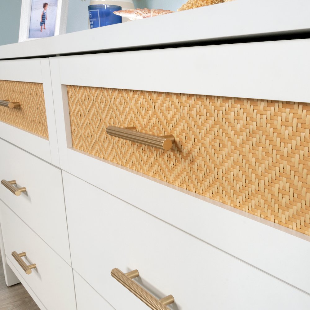 Isabella Isle 6-Drawer Dresser, White Finish. Picture 12