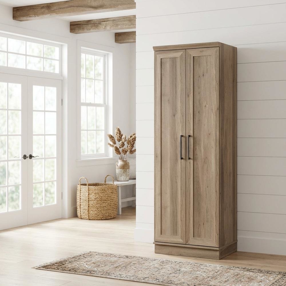 Salt Oak Storage Cabinet With Rectangle Shape And Spacious Design. Picture 2