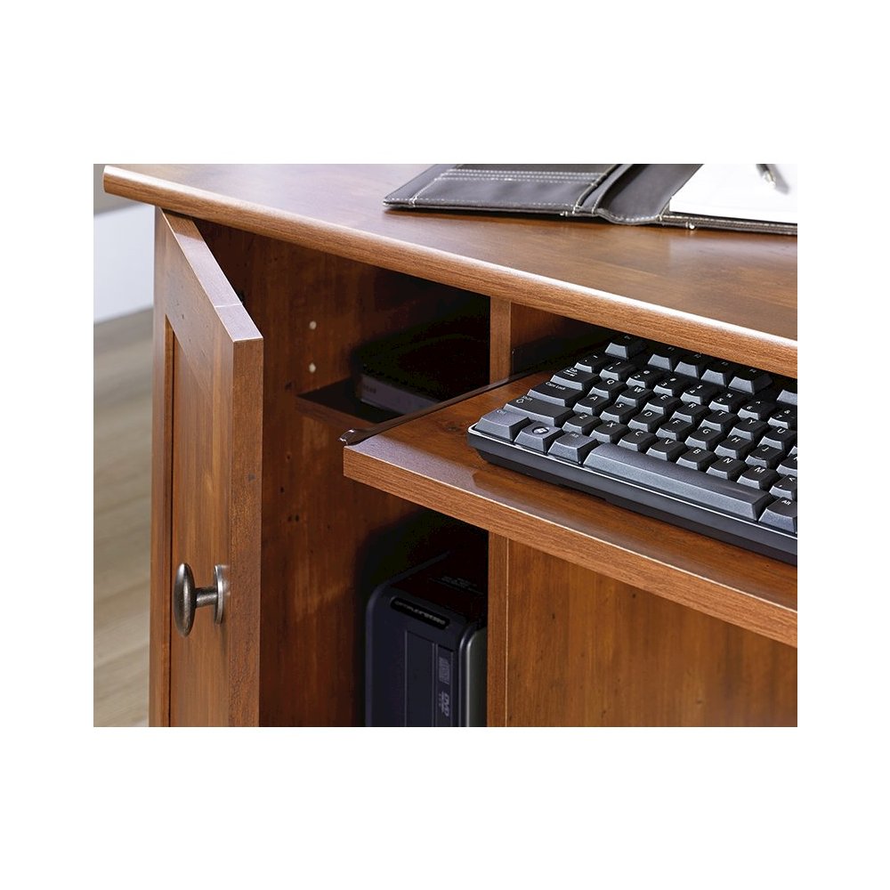 Miscellaneous Office Computer Desk, Brushed Maple finish. Picture 4