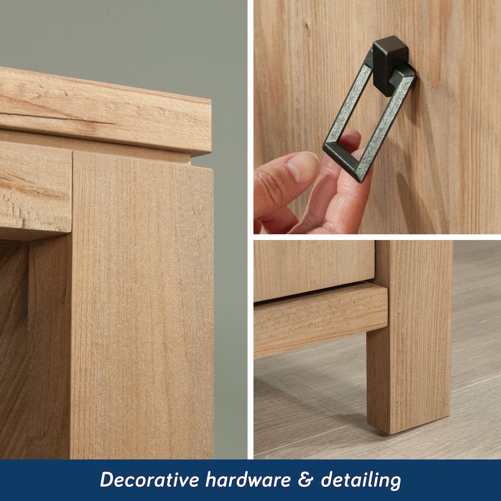 Newberry Lane Storage Organizer, Khaki Pine Finish. Picture 9