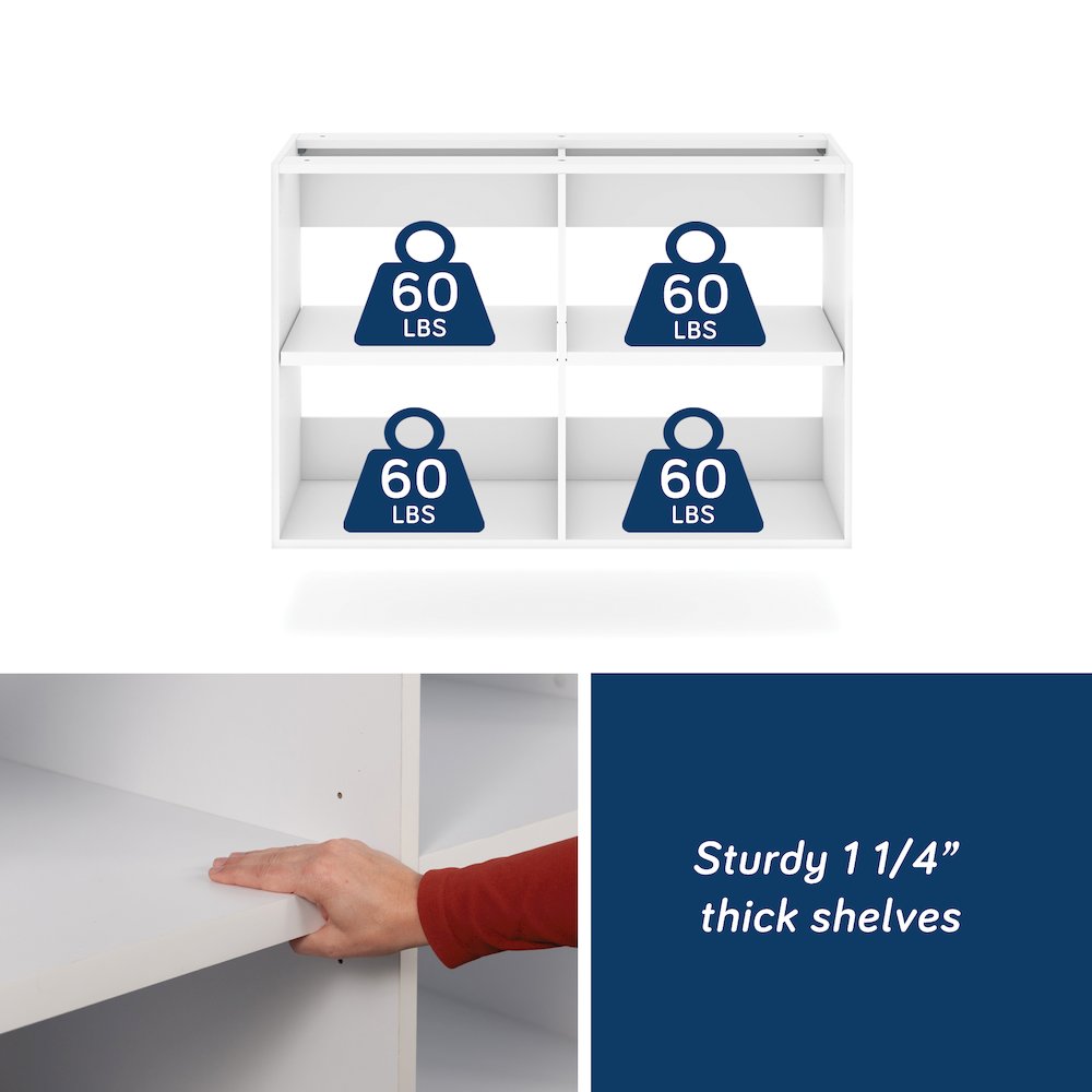 GarageCore Base Cabinet Shelves, White Finish. Picture 11