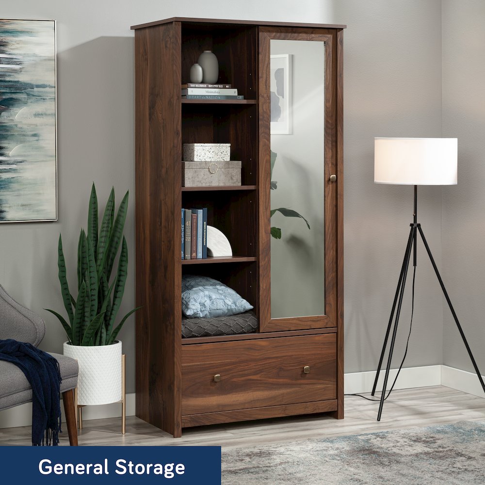 River Ranch Wardrobe Cabinet in Grand Walnut Finish. Picture 4