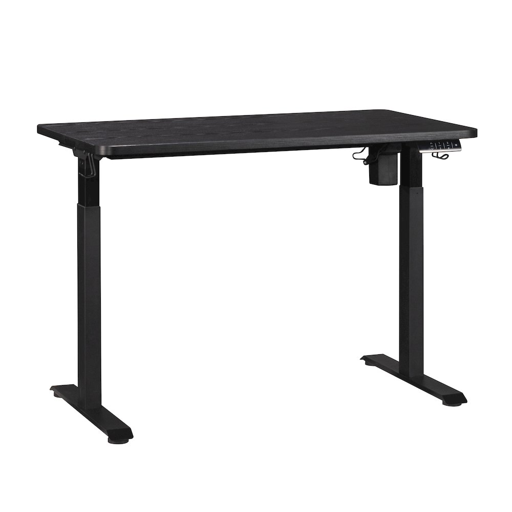 48" x 27" Electric Adjustable Height Desk, Black Finish. Picture 1