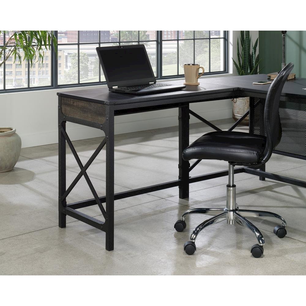 Foundry Road Desk Return, Carbon Oak finish. Picture 7