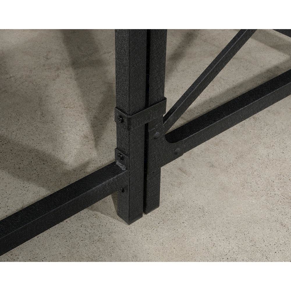 Foundry Road Desk Return, Carbon Oak finish. Picture 7