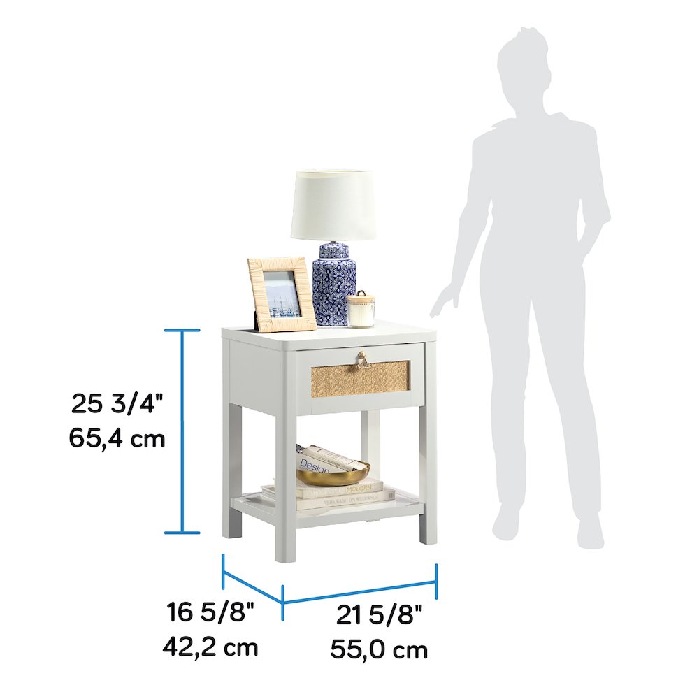 Isabella Isle Nightstand, White Finish. Picture 7