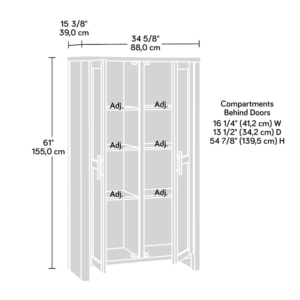 Isabella Isle 2-Door Cabinet, White Finish. Picture 11