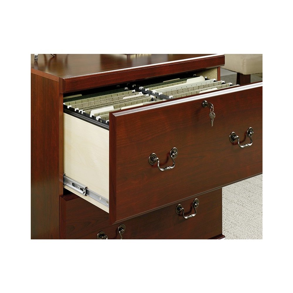 Heritage Hill File Cabinet, Classic Cherry finish. Picture 4
