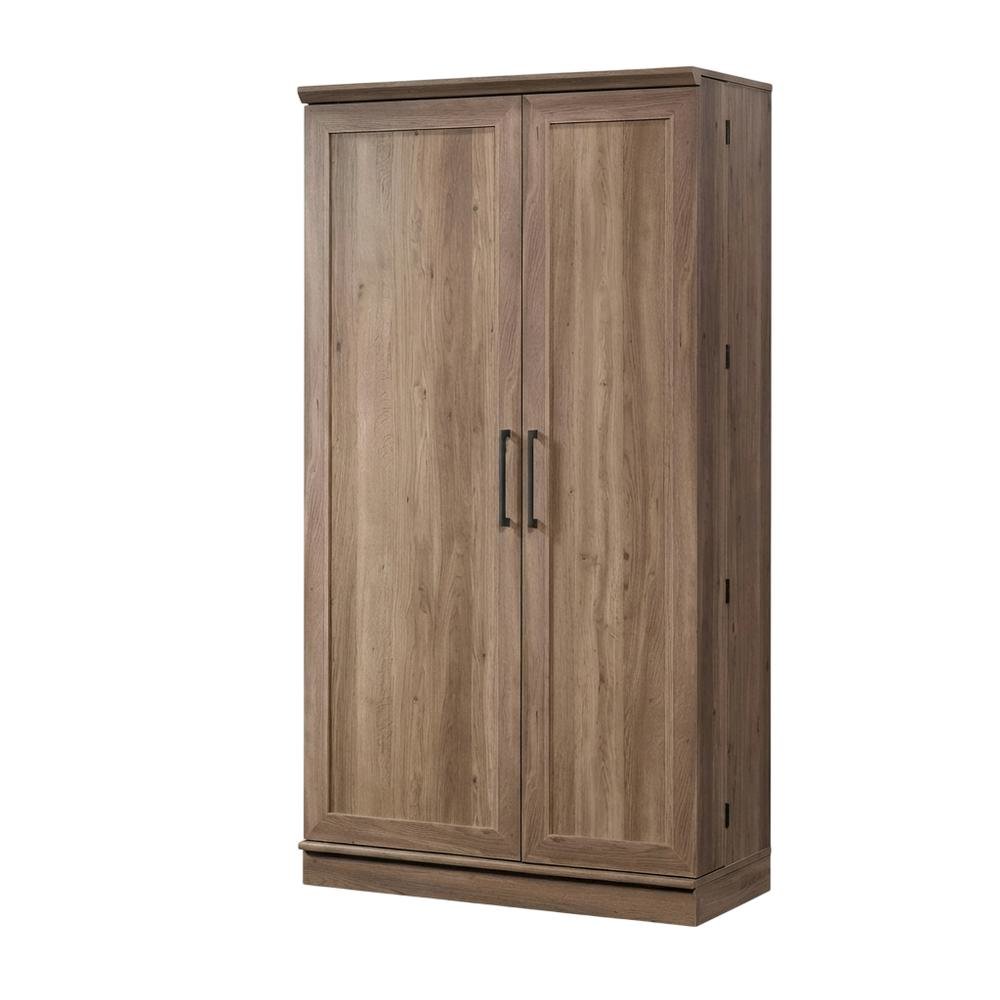 Salt Oak Storage Cabinet With Spacious Interior And Classic Finish. Picture 1
