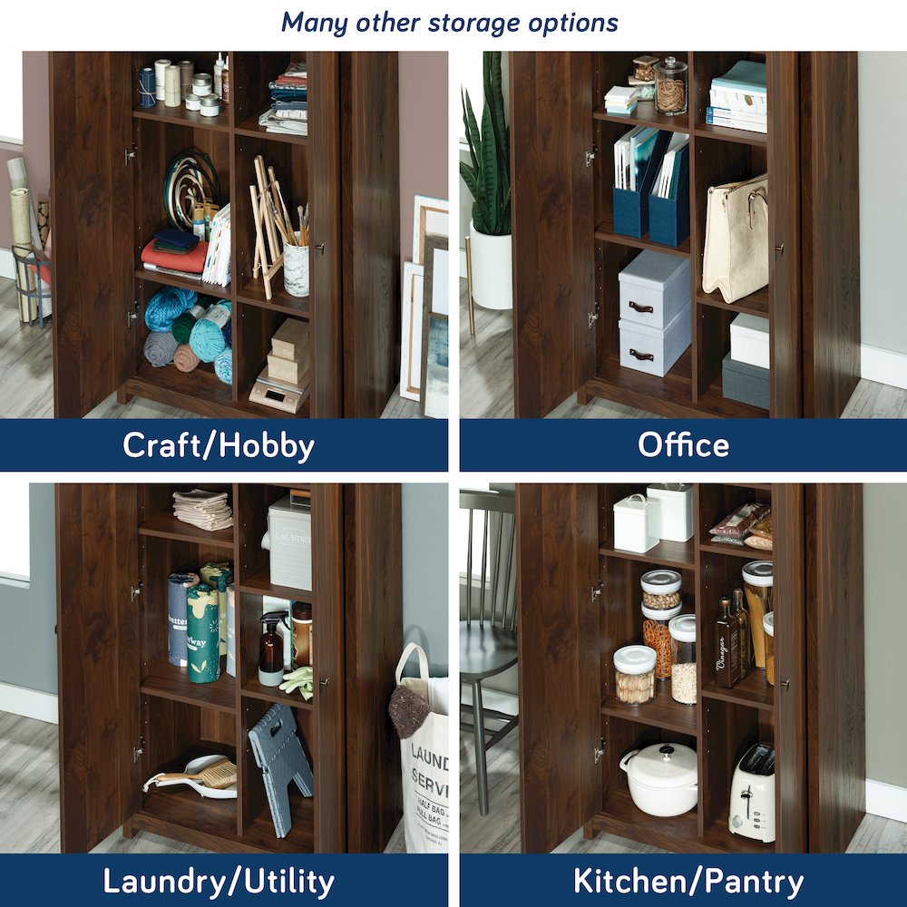 River Ranch 2-Door Storage Cabinet in Grand Walnut Finish. Picture 5
